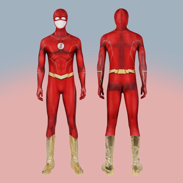 Barry Allen Zentai Jumpsuit The Flash Cosplay Costumes